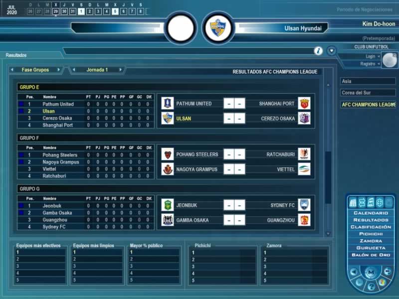 Resultados - AFC Champions League